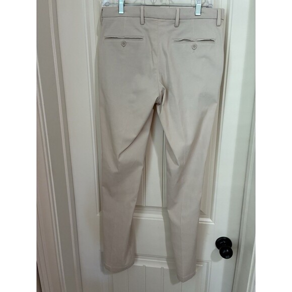 Kenneth Cole Awareness Essentials Men's Performance Dress Pant Slim 30x31 Beige - Picture 2 of 2
